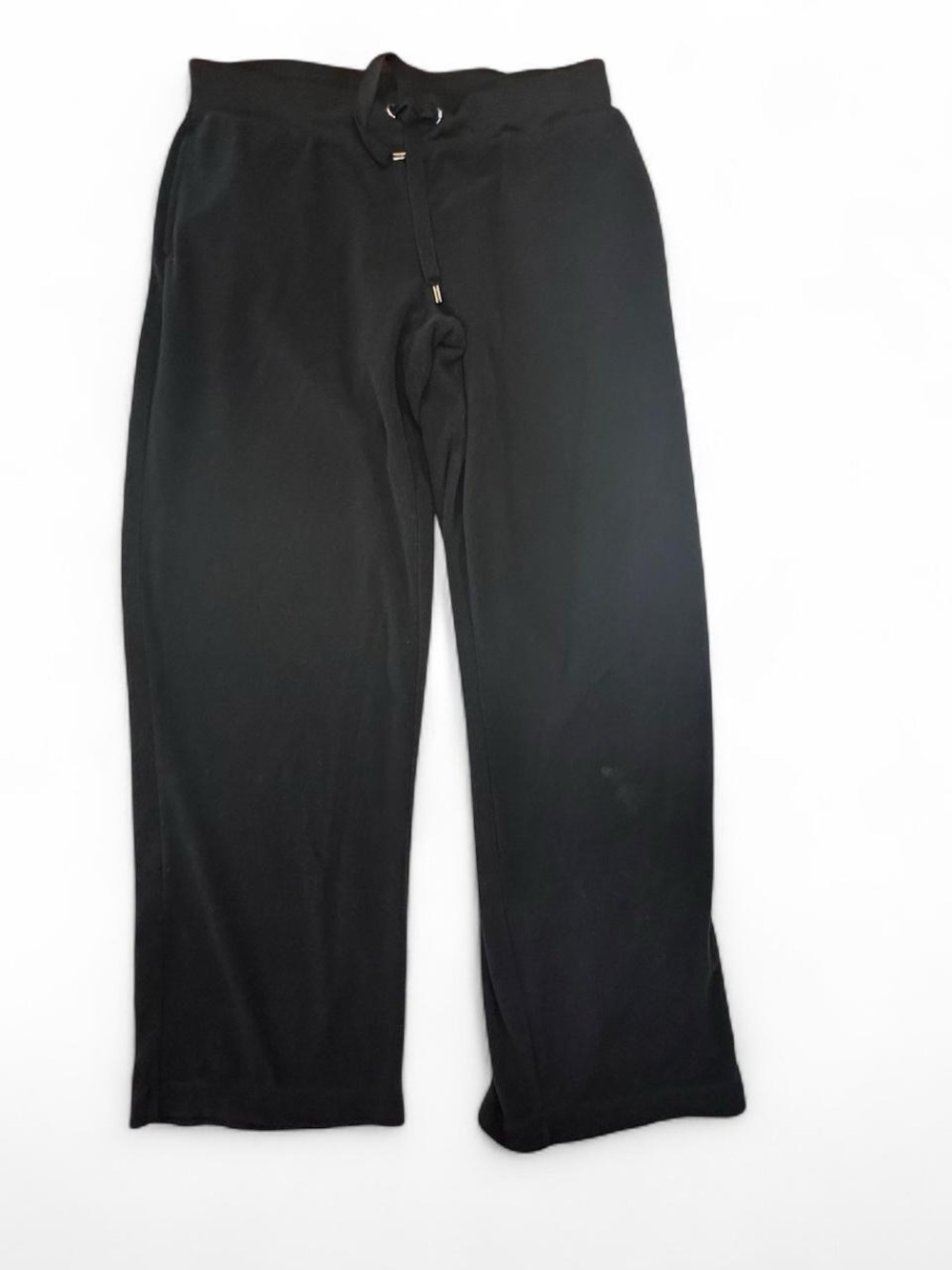 Danskin Now Black Lounge Pants Size L/G 12/14 Drawstring Wide Leg Pajama Pants